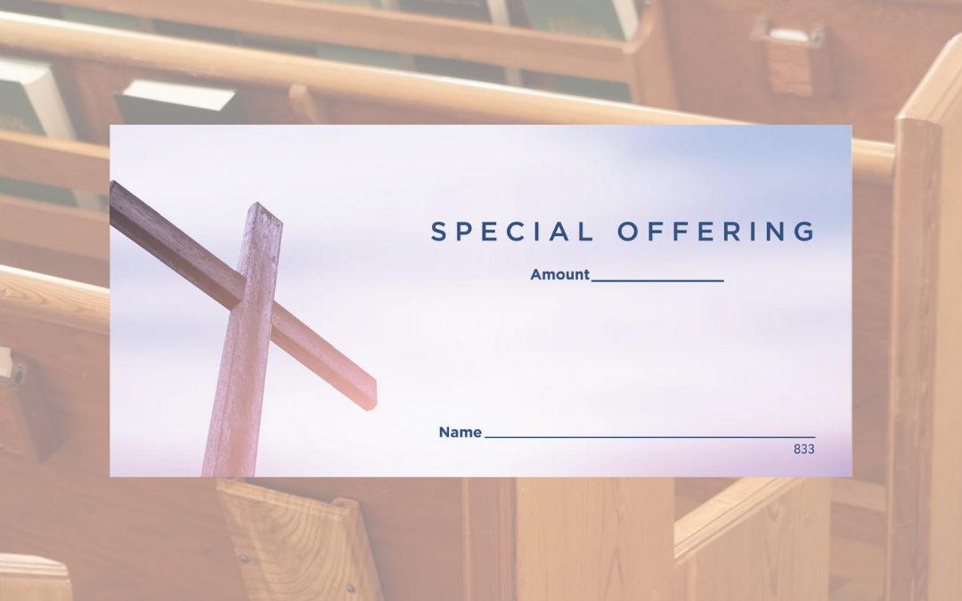 In an increasingly digital world, the humble church envelope might seem like an outdated concept. However, these simple paper tools play a crucial role in helping churches collect funds and thrive financially. Let's explore why church envelopes remain relevant and important for congregations of all sizes. 1. Encouraging Regular Giving Church envelopes provide a tangible reminder for members to give regularly. When congregants receive a set of dated envelopes, it prompts them to consider their contributions on a weekly or monthly basis. This regularity helps create a habit of giving, ensuring a more stable income for the church. 2. Simplifying Record-Keeping Most church envelopes come with identifying information, such as a member number or name. This feature greatly simplifies the process of tracking individual contributions, making it easier for churches to provide year-end giving statements for tax purposes. Accurate records also help church leadership make informed financial decisions. 3. Offering Anonymity For those who prefer to keep their giving private, church envelopes provide a discreet way to make contributions. This anonymity can be important for members who wish to give without drawing attention to themselves or the amount they're donating. 4. Facilitating Different Types of Giving Church envelopes often have designated areas for different funds or causes, such as general offerings, building funds, or mission support. This allows members to easily direct their contributions to specific areas that align with their passions or the church's current needs. 5. Bridging the Digital Divide While online giving has become increasingly popular, not all church members are comfortable with or have access to digital payment methods. Church envelopes ensure that everyone, regardless of their technological proficiency, can participate in supporting the congregation financially. 6. Creating a Sense of Belonging Receiving a set of personalized church envelopes can reinforce a member's sense of belonging to the congregation. It's a small but meaningful way of saying, "You're an important part of our church family." 7. Teachable Moments for Families For families with children, church envelopes can be a valuable tool for teaching about generosity, stewardship, and the importance of supporting one's community. Parents can use the envelopes to involve their children in the giving process from an early age. Conclusion While churches should certainly embrace modern giving methods like online donations and mobile apps, the traditional church envelope continues to serve an important purpose. By providing a tangible, familiar, and inclusive way for all members to contribute, church envelopes play a vital role in maintaining the financial health of congregations. They remind us that sometimes, the simplest tools can have a profound impact on our ability to support and sustain our faith communities.